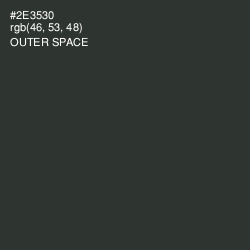 #2E3530 - Outer Space Color Image